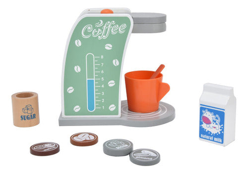 Cc Para Cafeteira Toy Wooden Mini Simulation Pretend 1