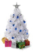 Prextex 23-Inch White Mini Christmas Tree with LED Lights 0