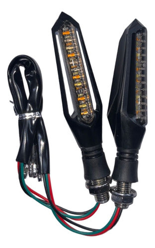 RPM Giros Led Universal X2 Secuencial Progresivo Stop 3 Cables 0