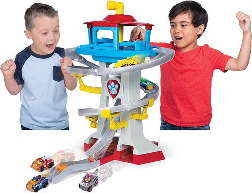 Pista Paw Patrol Torre De Control Playset C/autos Original 5