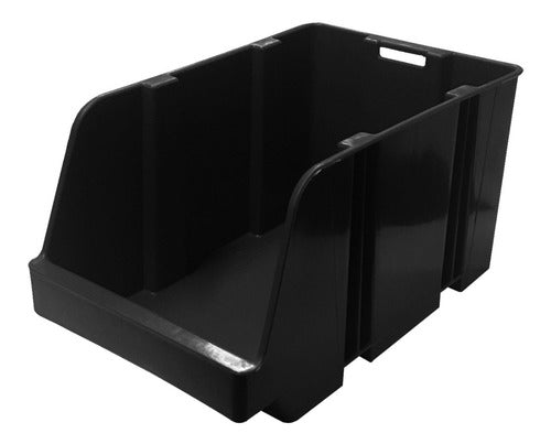 HARDEST 10 Stackable Plastic Organizer Bins 1plh 10x8.6x16 4