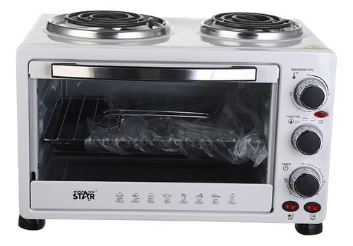 Winning Star Electric Table Oven with 2 Burners 45lts. 2000W 0