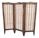 Monaco Decoraciones Rustic Dyed Woven Wood Room Divider 180x176 - 3 Pine Panels 3