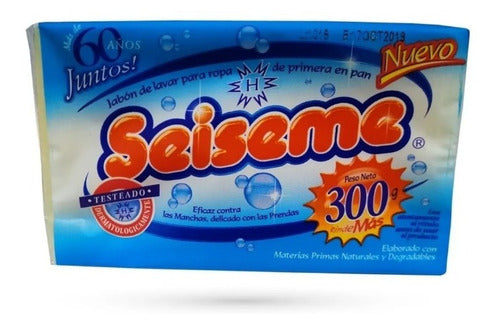 Seiseme Laundry Soap 300g Pack X 10u 0