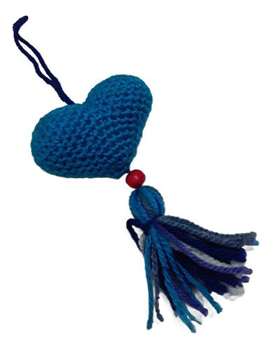 Crochet Heart Hanging Ornament 2