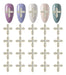 Silpecwee Cross Charms for Nails - 3D Nail Charms 0