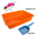Cat Sanitary Kit Tray + Scoop + 2 Bowls + Toy 9