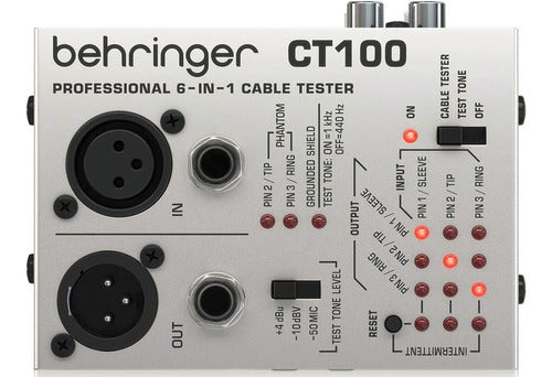 Behringer CT100 Cable Tester for Canon Plug Midi Etc 0