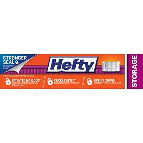 Bolsas De Almacenamiento Hefty Slider, Quart, 20 Count (paqu 2