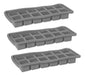 Cookstyle Silicone Ice Cube Tray Set x3 - 12 Cube Capacity - Perfect for Ice, Gelatin, Chocolate, and More 2