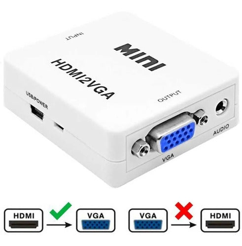 MINI HDMI to VGA Active Adapter with Audio 1