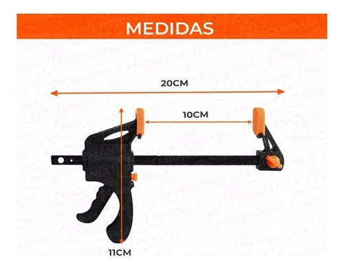 SHOP LV Quick Adjust 4 Inch Professional Clamp X2 1