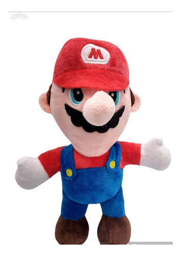 Super Mario Bros Peluche Mario 26 Cm Lavable En Lavarropas 0