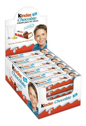 Pack of 18 Kinder Chocolate Bars 0