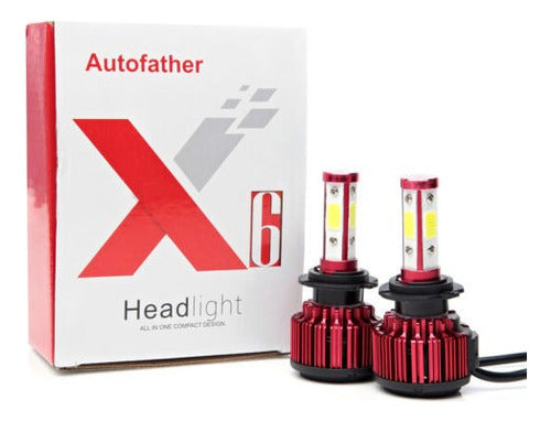 Autofather 4pcs H7 + H7 Combo Haz 688W Total 68800LM LED Kit 2