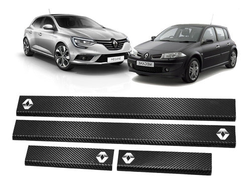 SSP Cubre Zocalos Simil Carbono P/ Renault Megane Accesorio 0