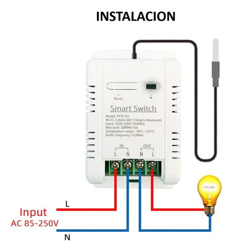 Termostato Control De Temperatura Wifi Tuya Smart 220v 3000w 7