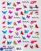 Self-Adhesive Nail Stickers - Butterflies - Nail Art 76