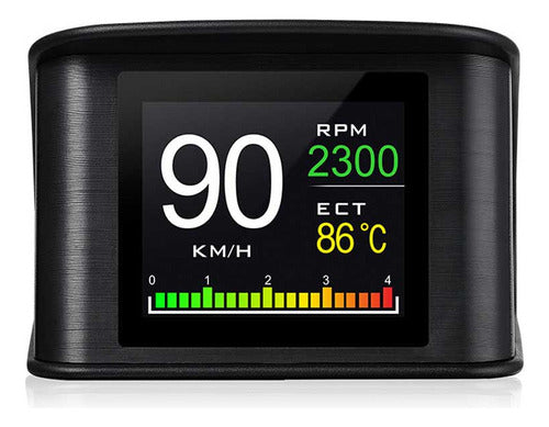 Aviso Digital De Velocidade De Temperatura Obd2 P10 Hud F 0