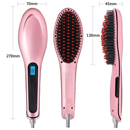 Macarons Electric Hair Dryer Straightening Brush LCD 1