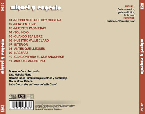 Miguel Y Eugenio Cd Nuevo 1