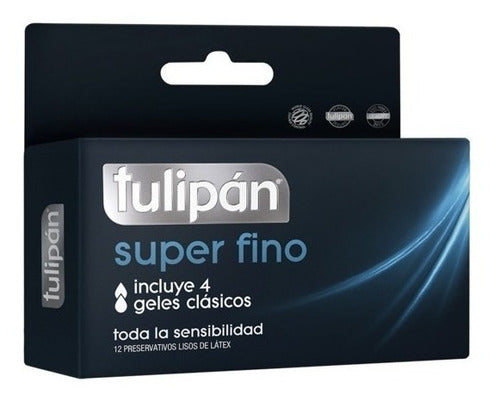 Tulipán Super Thin Latex Condoms - 6 Boxes of 12 3