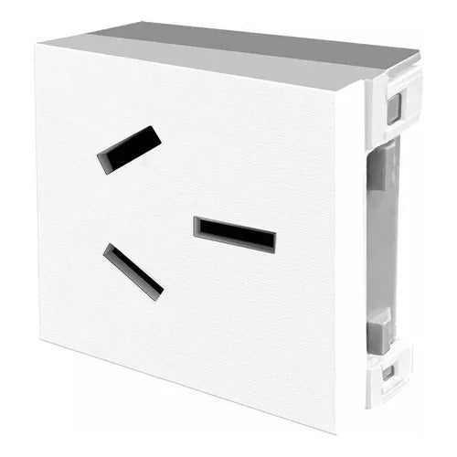 Jeluz Double Module Power Outlet 250V 20A White 0