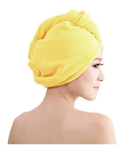 Microfiber Towel Cap for Women Hair Drying Bath Wrap 0