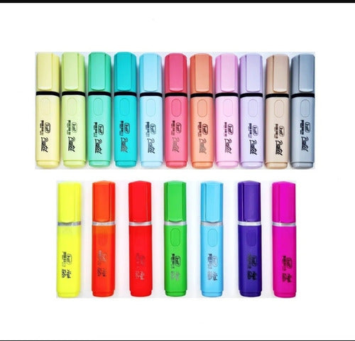 Trabi Set of 18 Fluorescent Highlighters and Amazing Pastels 0