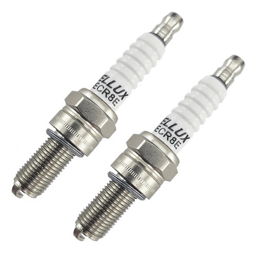 Hellux Set 2 Spark Plugs CR8E for Benelli TNT 300 1