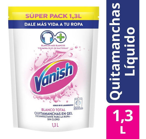 Vanish Stain Remover Liquid White Refill Doypack 1.3 Lt 1