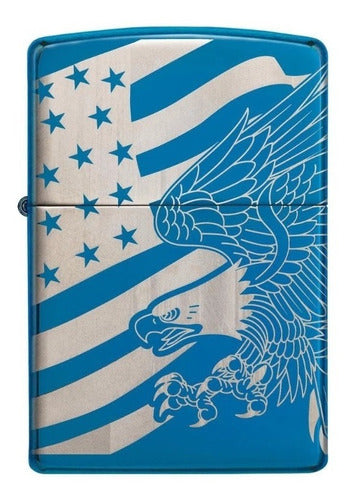 Zippo Encendedor Modelo 49046 Patriotic Design Garantia 5