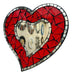 Pushkar Tienda 20 Cm Imported Indonesian Heart Mirror with Mosaic 0