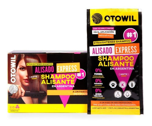 Otowil Alisado Express Shampoo Alisante S/ Formol Caja X10 U 0