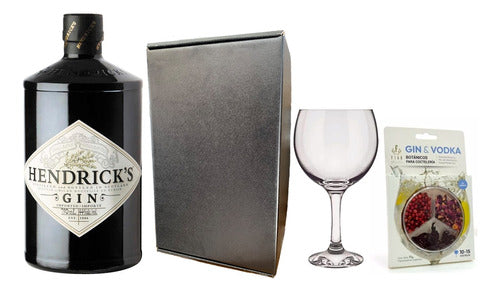 Hendrick's Dry Gin 700 ml + Goblet + Fika Botanicals 0