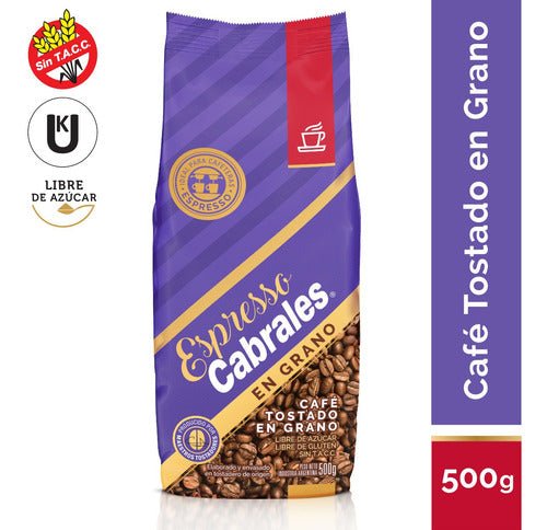 Cabrales Café En Grano Tostado Espresso - Pack X3 2