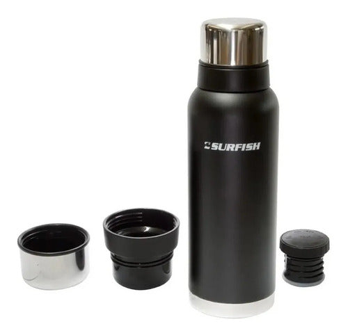 Surfish Traveler 1200ml Stainless Steel Thermos Double Lid 6