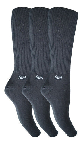 Pack of Long Reinforced Sox Basic Soft Cotton Socks - Set of 3 Pairs 26