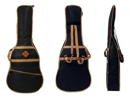 Padded Acoustic and Classical Guitar Backpack Case with Chord Guide - Waterproof Fabric 3