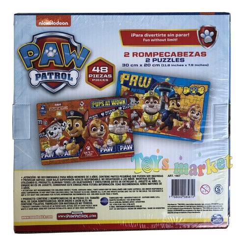 Spin Master Paw Patrol 2 Puzzles of 48 Pieces 1