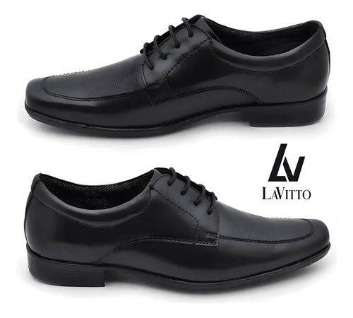 Lavitto Zapato De Vestir Social Hombre Cuero Mocasín 4