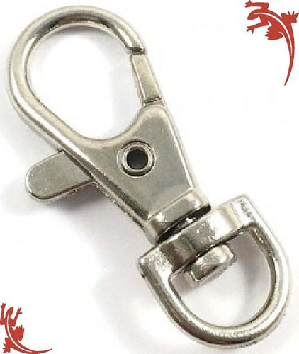 Pack of 4 33mm Spring Metal Snap Hooks for Holders, Keychains, and More - Gatuvia Bijou 0