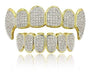 Jinao 18 Carat Gold Plated Grillz Set for Golden Teeth 0