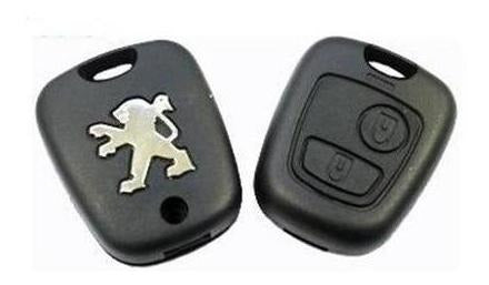 Keyfad Peugeot Key Case 2 Buttons 207 206 with Logo + Battery 5