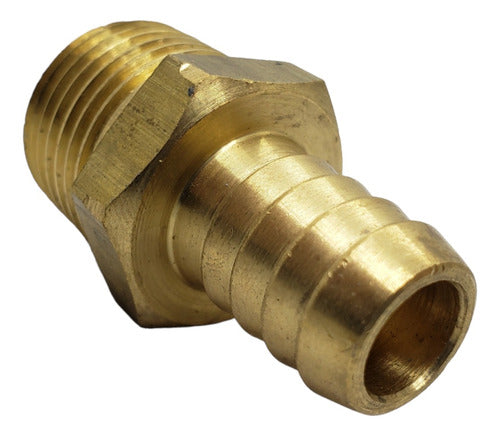 Industria Nacional Acople Racord Manguera Espiga 12mm - 1/2 Bronce Rosca 1/2 C 0