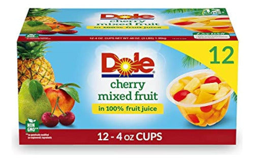 Dole Fruit Bowls Cherry Mixed Fruit In 100% Juice, Snack Sal 0