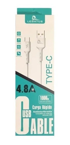 Legatus Fast Charge USB A to Type C Cable 1m for Samsung A70 A70s 4