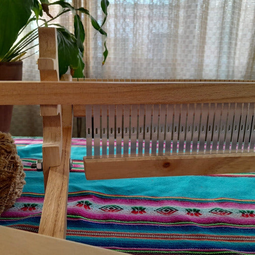 90cm Maria Wooden Loom in Paradise Wood with Metal Comb 1