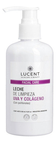 Leche De Limpieza Facial Uva Colageno Antioxidante Lucent 0