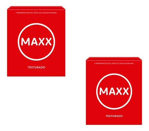 Kit of 2 Maxx Textured Condoms 3 units 0